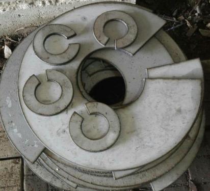 Перо шнека нержавеющая сталь 8мм