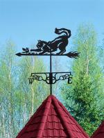 Флюгеры  на плазме Кошка с мышкой