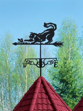 Флюгеры  на плазме Кошка с мышкой